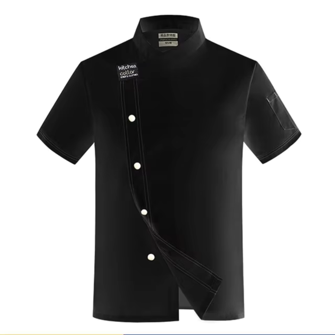 Dafor | Unisex Asymmetrische Küchen Uniform | Arbeitskleidung