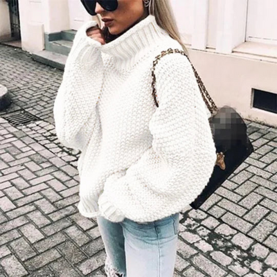 Elorie | Damen Strick Übergröße Pullover | Langarm