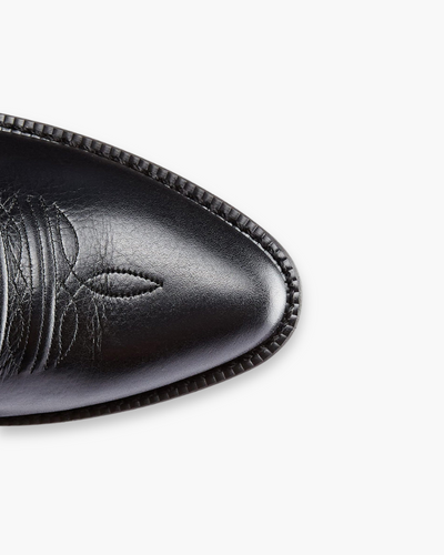 Damen Elegante Schwarze Stiefel | Western Cowboystiefel