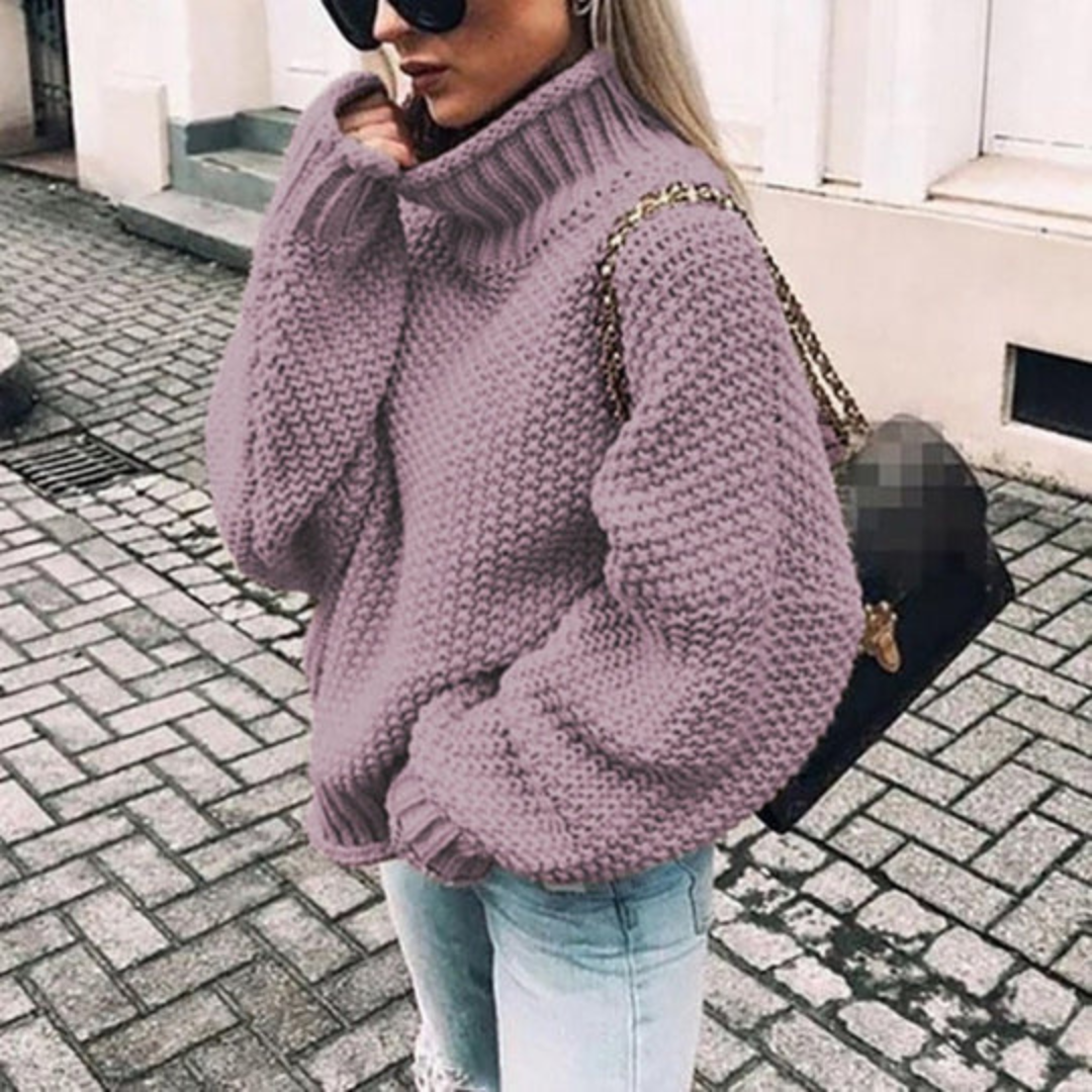 Elorie | Damen Strick Übergröße Pullover | Langarm