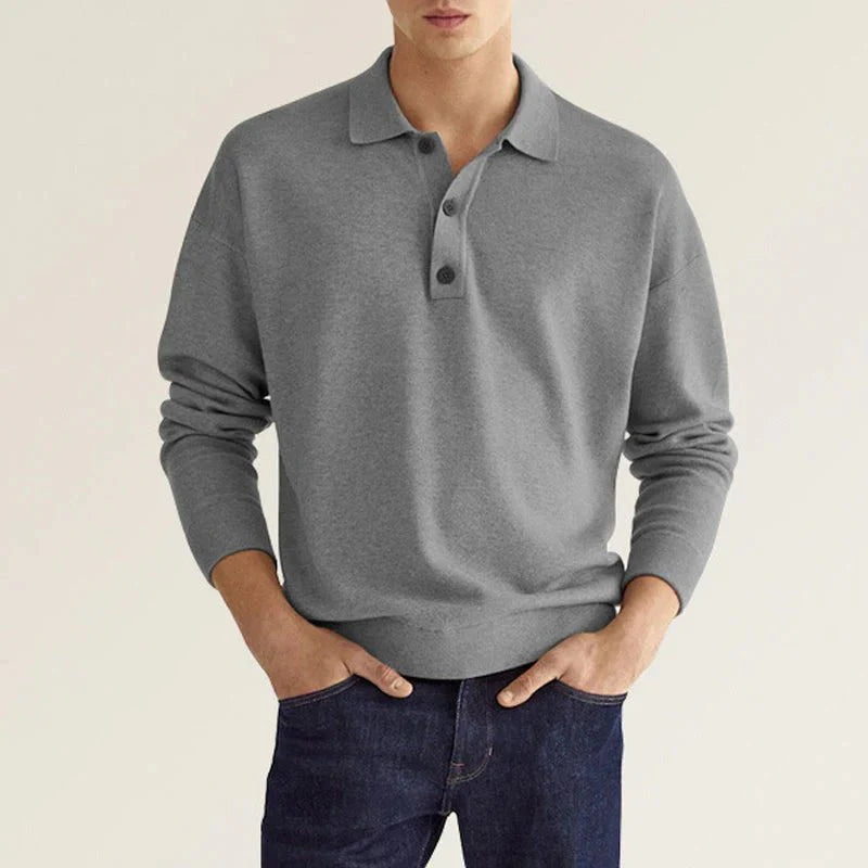 Anton - Langarm-Poloshirt