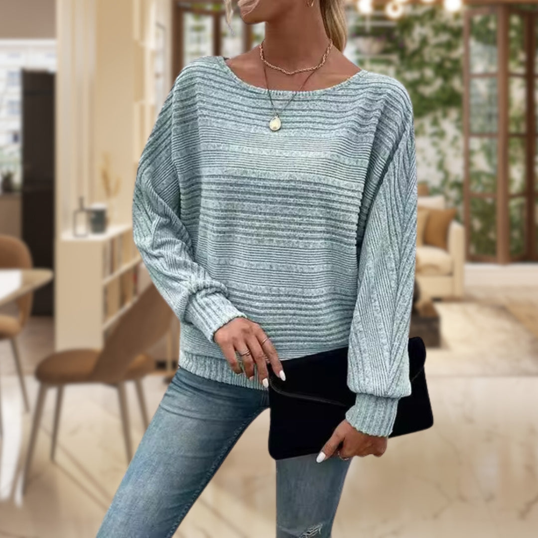 Ellaisa | Damen Rundhalsausschnitt Warme Pullover | Volle Ärmel