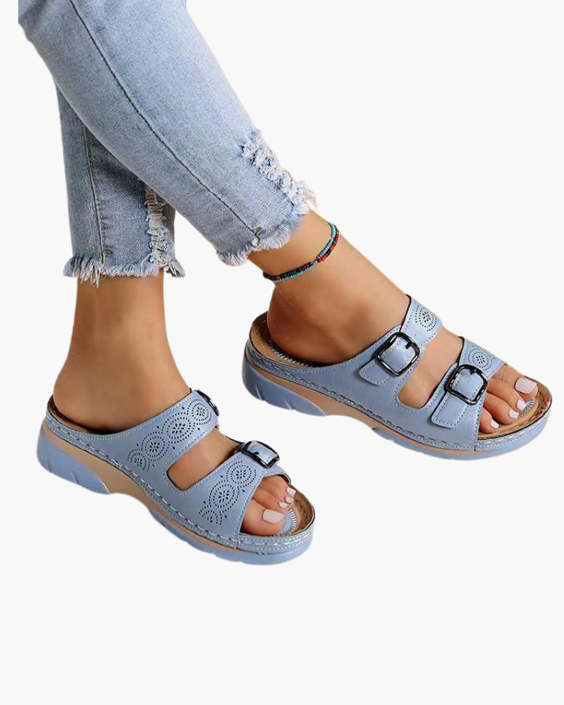 Bequeme Damen Sandalen | Mit Schnallen & Polsterung