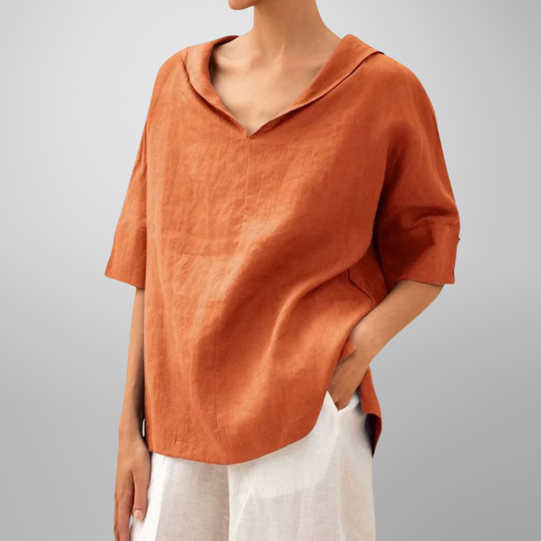Alissa - Lässige, Locker Sitzende Bluse