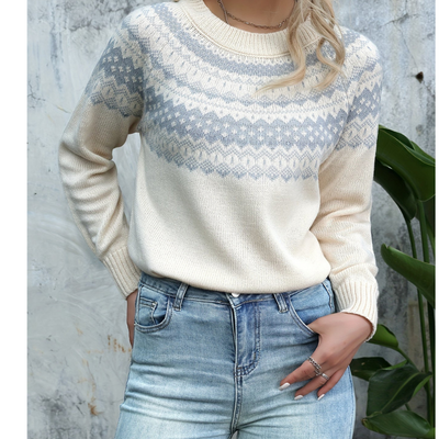 Asfira | Damen Warme Langarm Pullover | Winter