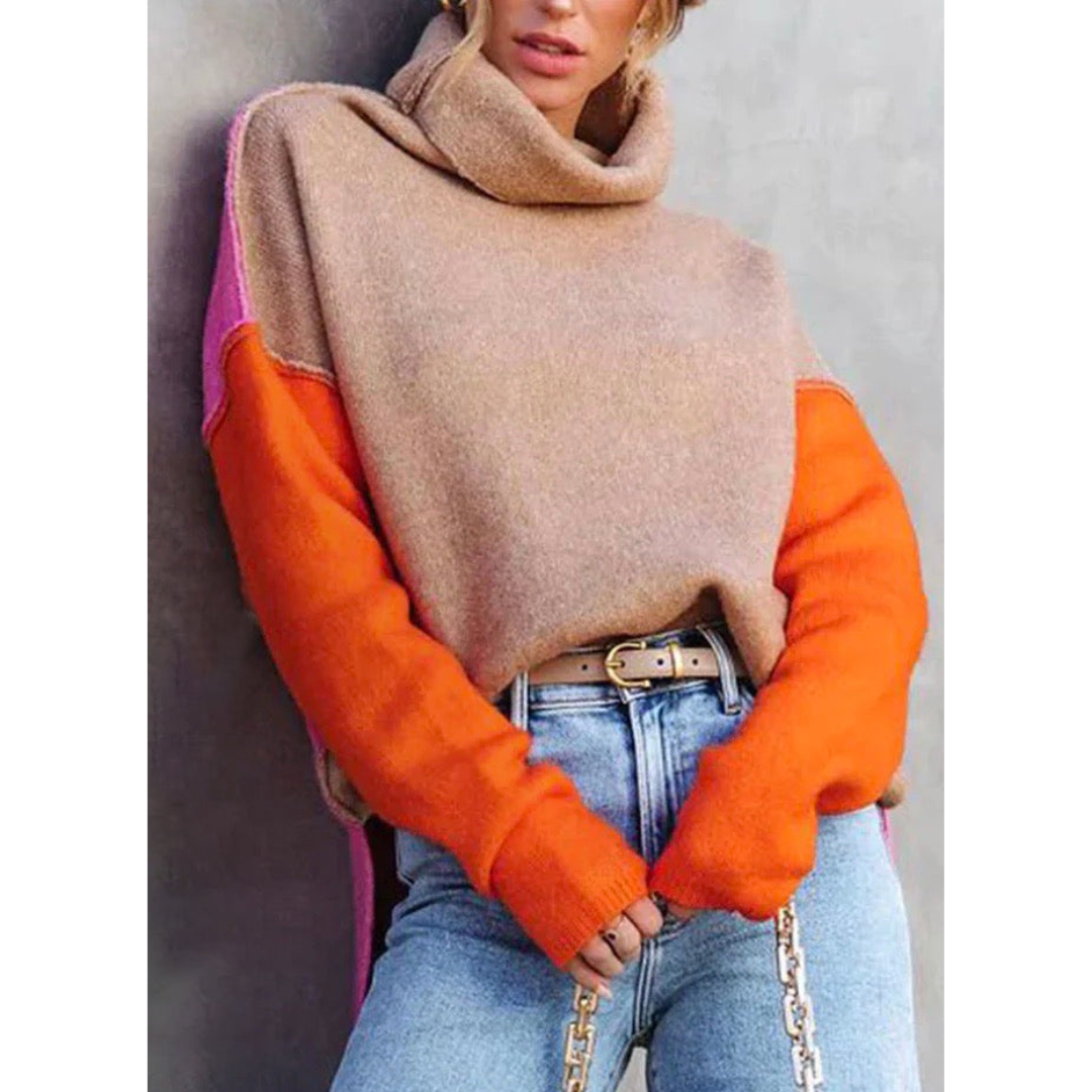 Harbena | Damen Rollkragen Pullover | Langarm