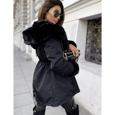 Mathisamem | Damen Warme Winter Kapuzen Jacke | Winter