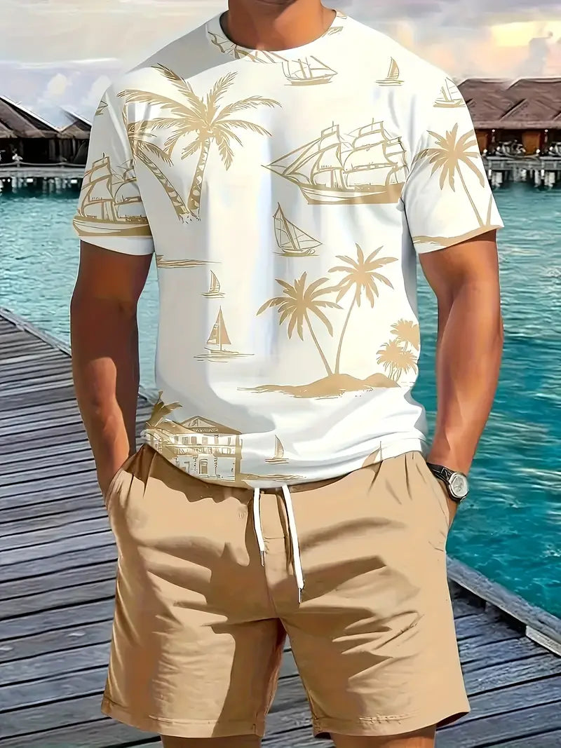Barea – Elegant Sommer Zweiteilig Gedruckt  Set