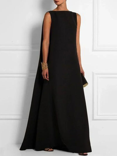 Lush - ärmelloses gewebtes Vintage-Kleid mit Rundhalsausschnitt