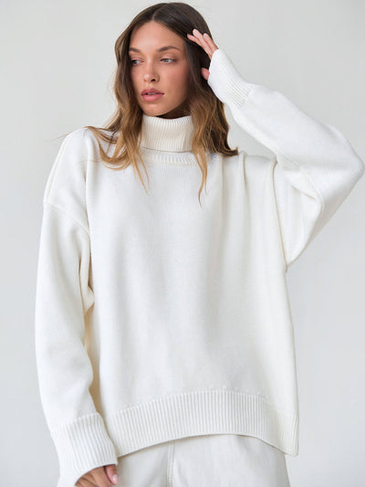 Langarm-Rollkragenpullover