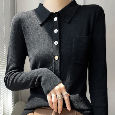 Yolove - Damen-Rollkragenpullover aus 100% reiner Merinowolle, weicher Pullover