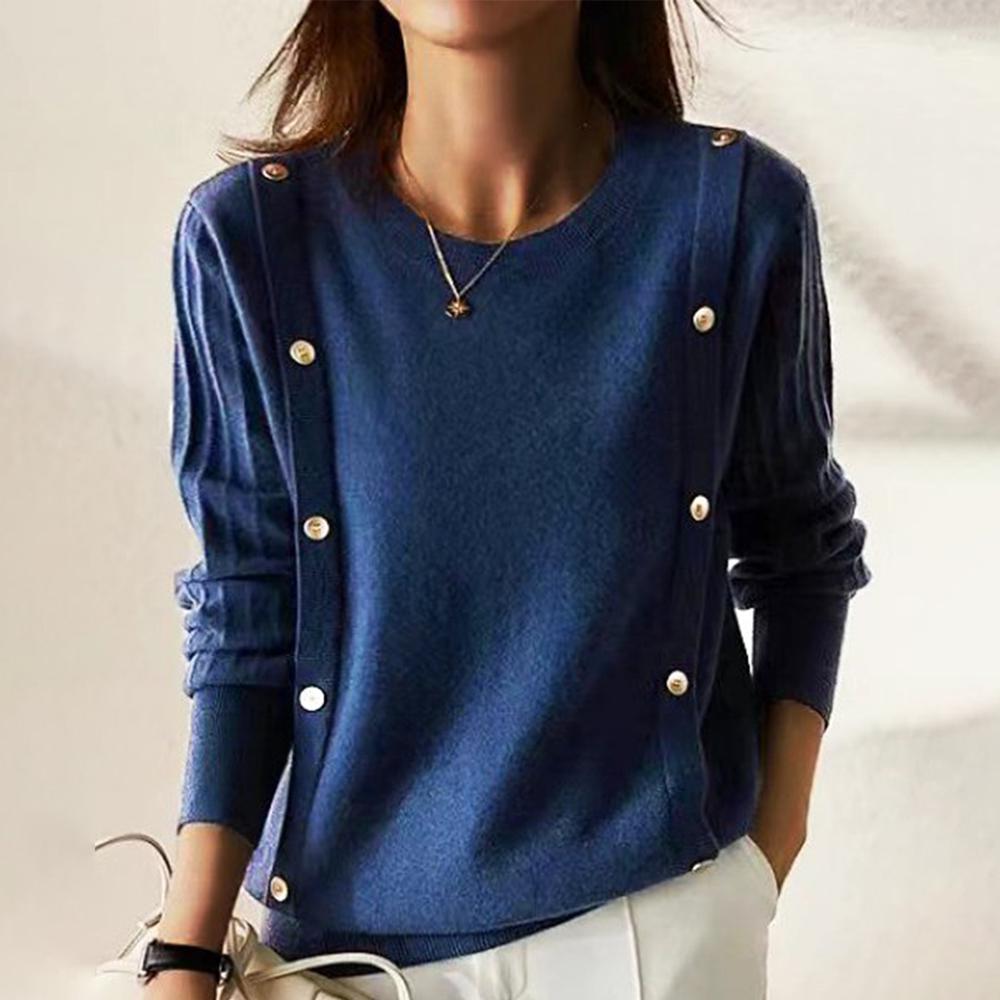 Cadenca - Schlichter Pullover mit Rundhalsausschnitt