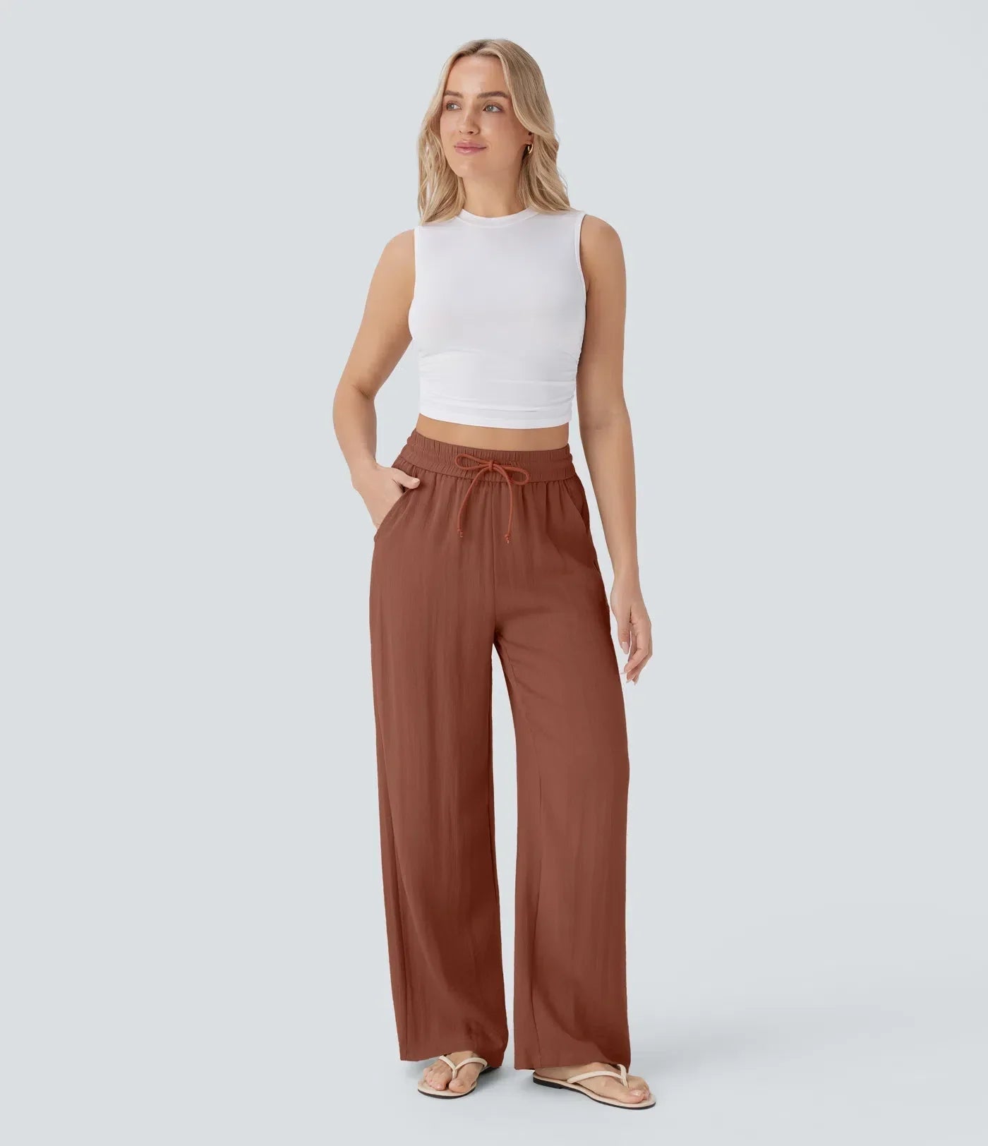 Zafeiria - Elegante Leinenhosen