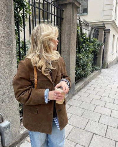 Claire - zeitloser strukturierter Mantel für Frauen