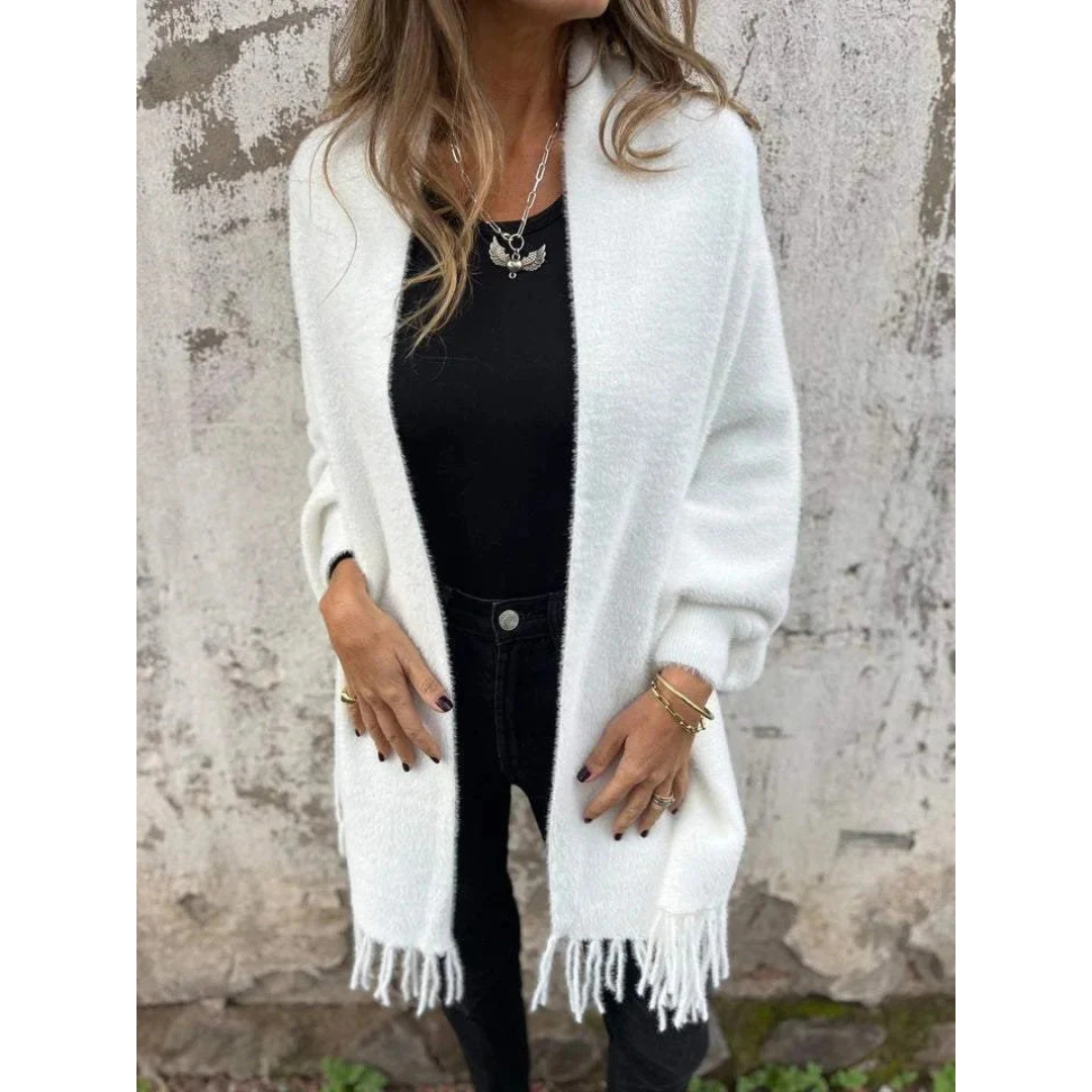 Gulaben | Damen Warme Lange Strickjacke | Winter