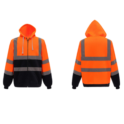 Dudleyanet | Herren Reflektierender Winter Reißverschluss Jacke | Arbeitskleidung