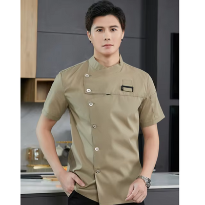 Valorine | Unisex Knopfleiste Küchen Uniform | Arbeitskleidung