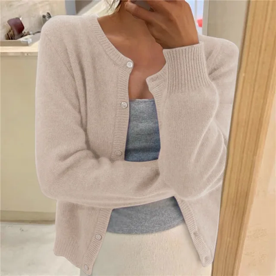 Nola - gestrickt Damen Strickjacke in einfarbig Farbe für Komfort