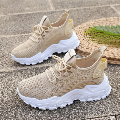Bequeme Atmungsaktive Knit Sneakers für Damen