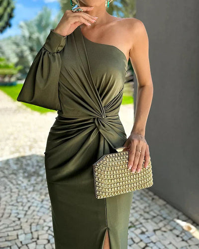 Alannah - elegantes langes Kleid mit einer Schulter