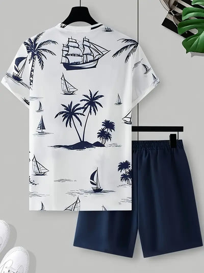 Barea – Elegant Sommer Zweiteilig Gedruckt  Set