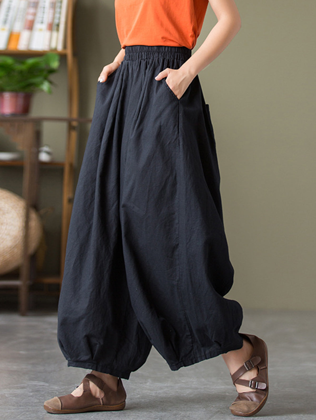 Vida - Boho-Leinenhose für bequemen Stil