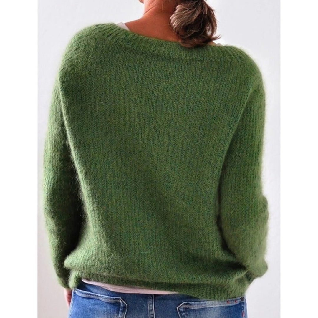 Hannahim | Damen Warme Strick Pullover | Winter