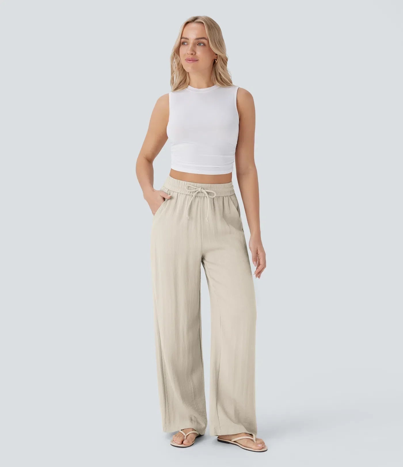Zafeiria - Elegante Leinenhosen