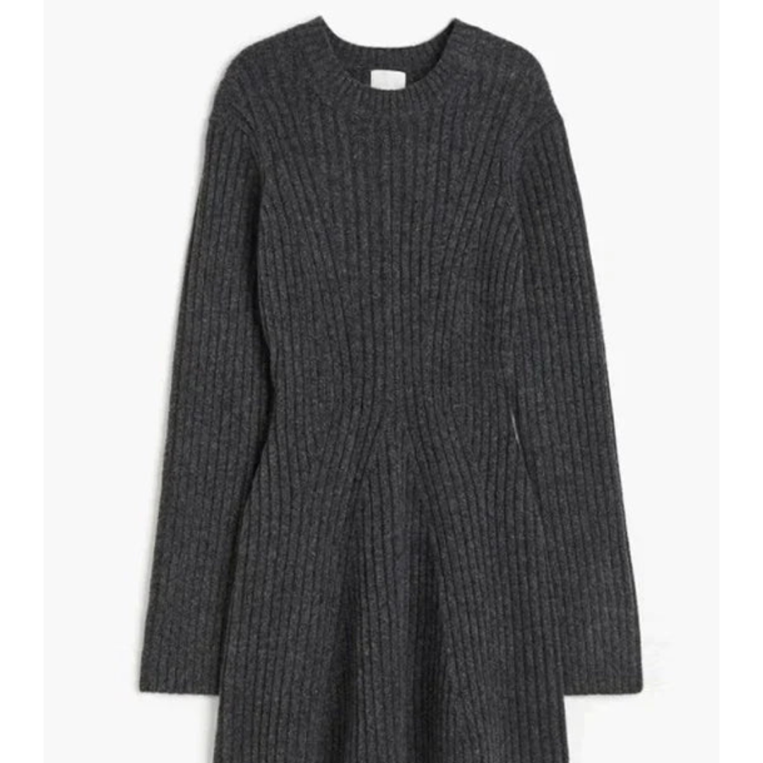 Addyebim | Damen Stilvolles Winter Strick Kleid | Mini