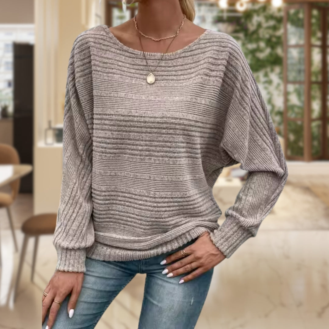 Ellaisa | Damen Rundhalsausschnitt Warme Pullover | Volle Ärmel