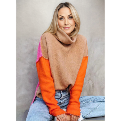 Harbena | Damen Rollkragen Pullover | Langarm