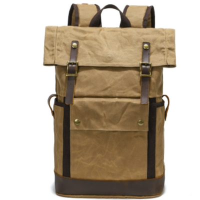 Robinem | Damen Rolltop Verschluss Vintage Rucksack | Draußen