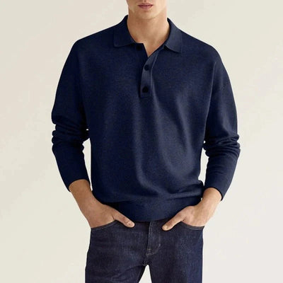 Anton - Langarm-Poloshirt