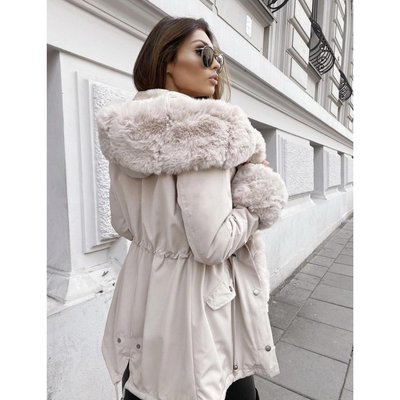 Mathisamem | Damen Warme Winter Kapuzen Jacke | Winter