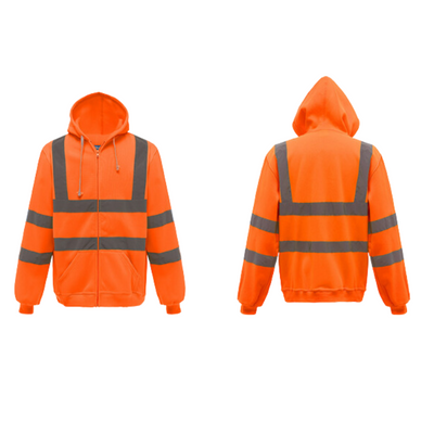 Dudleyanet | Herren Reflektierender Winter Reißverschluss Jacke | Arbeitskleidung