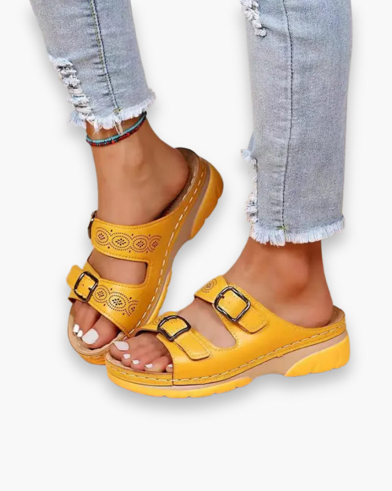 Bequeme Damen Sandalen | Mit Schnallen & Polsterung