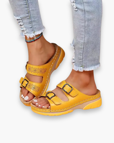 Bequeme Damen Sandalen | Mit Schnallen & Polsterung