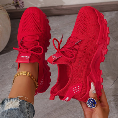 Bequeme Atmungsaktive Knit Sneakers für Damen