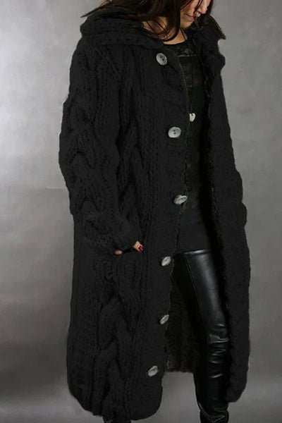 Mariana - stilvoll gestrickt lang Strickjacke für die kalten Tage