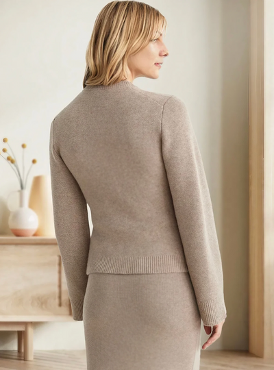Paris - elegant gestrickt Strickjacke mit Knopf Verschluss für Frauen
