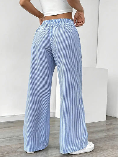 Alina – Elegante Gestreifte Hose Mit Taschen