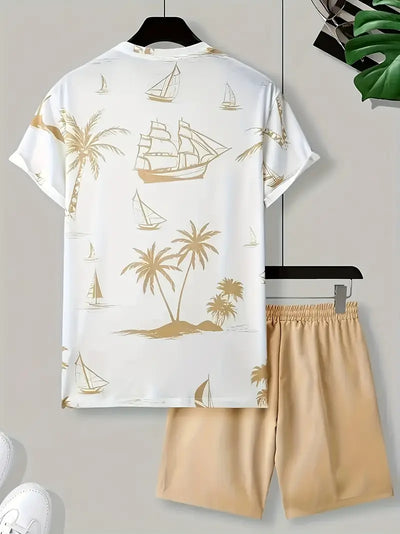 Barea – Elegant Sommer Zweiteilig Gedruckt  Set