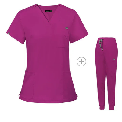 Celvista | Damen Arbeitskleidung Pflege Kasacks Satz | Bequeme