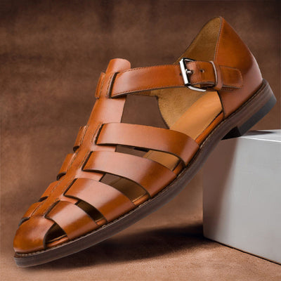 Bequeme Herren Ledersandalen mit rutschfester Sohle – 50 % Rabatt – Milan