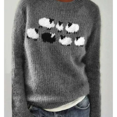 Odalinatem | Damen Winter Langarm Pullover | Warme