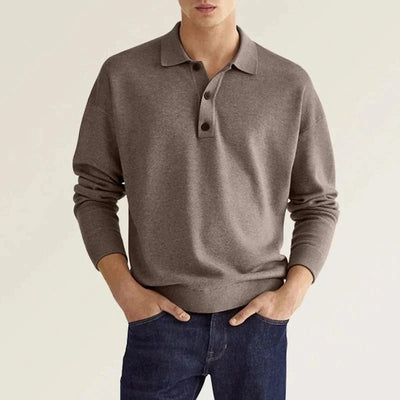 Anton - Langarm-Poloshirt