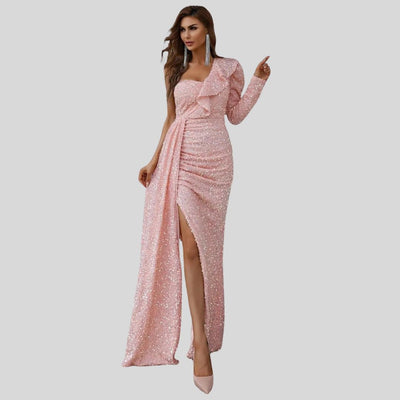 Evan - Glitzerndes Maxikleid für Frauen