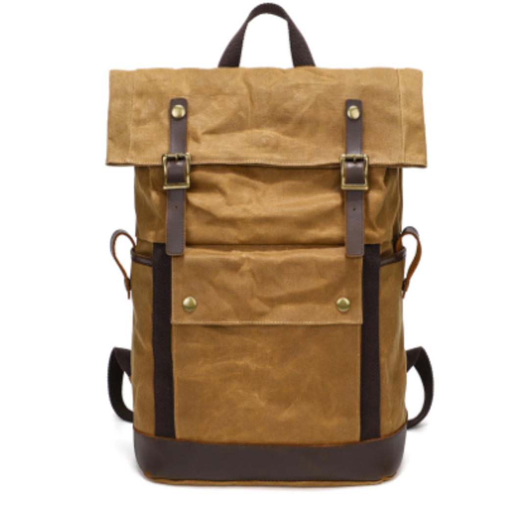 Robinem | Damen Rolltop Verschluss Vintage Rucksack | Draußen