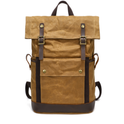 Robinem | Damen Rolltop Verschluss Vintage Rucksack | Draußen