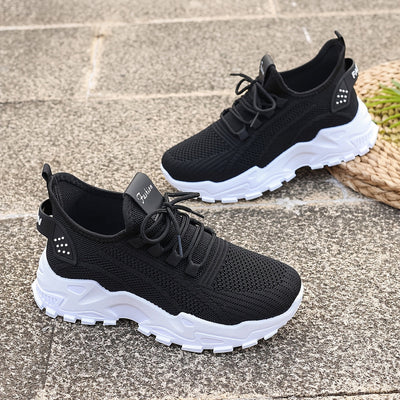 Bequeme Atmungsaktive Knit Sneakers für Damen